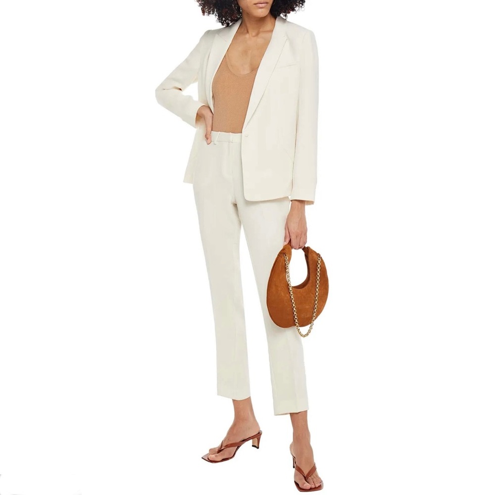 NEW BA&SH BEIGE CROPPED SLIM LEG PANTS - Picture 9 of 9